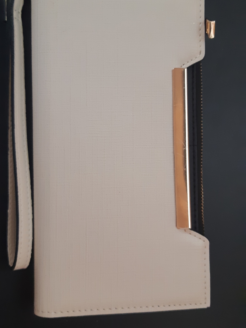 Call It Spring New Never Used Creamy White Wallet/wristlet with Gold Accent